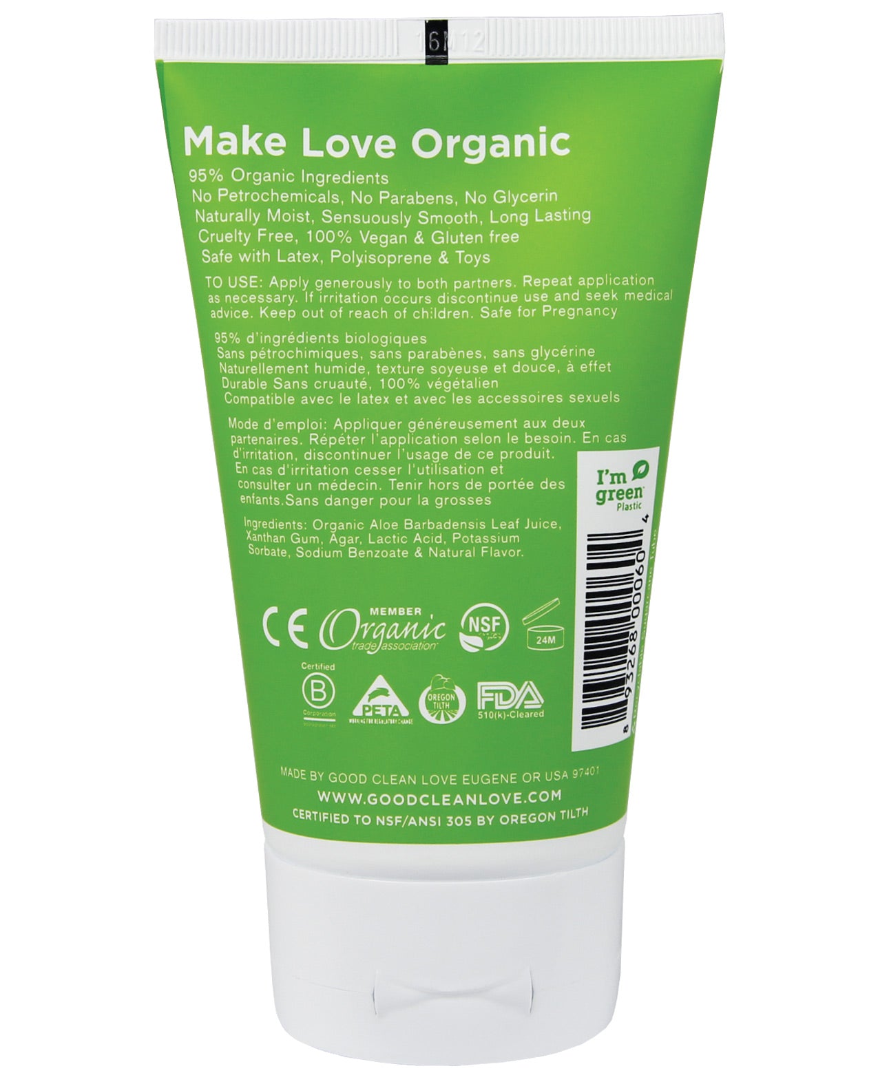 Good Clean Love 95% Organic Almost Naked Personal Lube - 1.5 fl oz