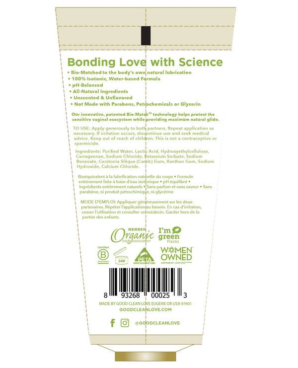 Good Clean Love BioNude Personal Lubricant 3 fl oz