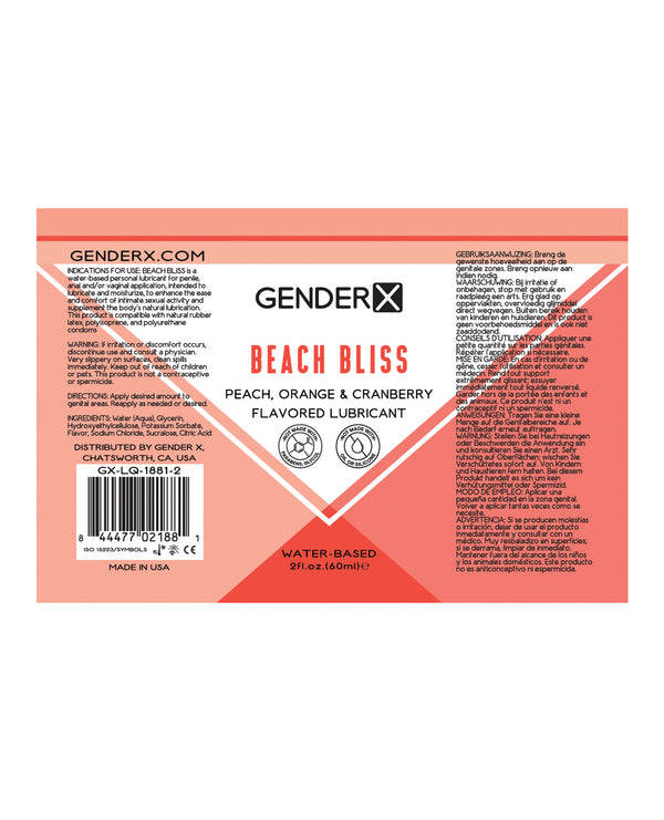 Gender X Flavored Lube Beach Bliss