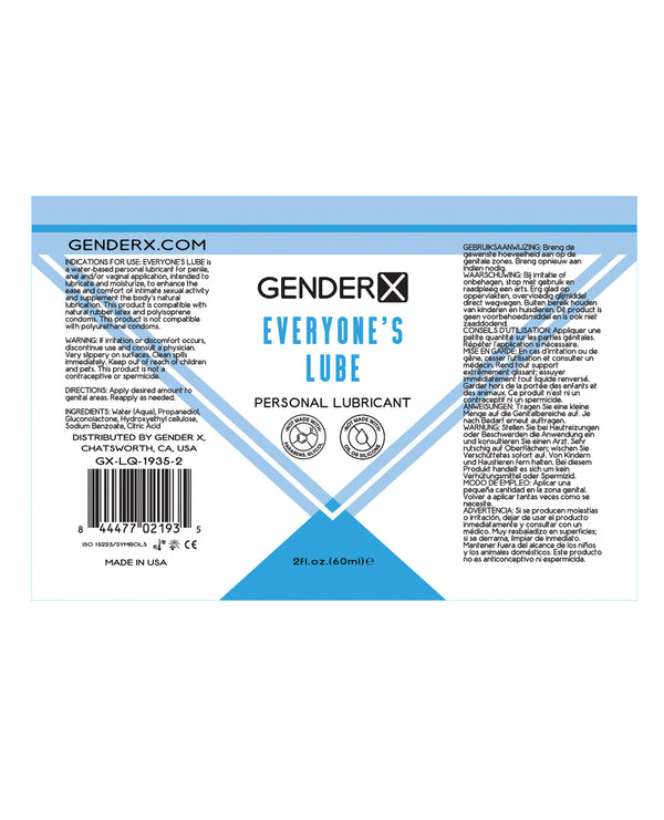 Gender X Flavored Everyones Lube