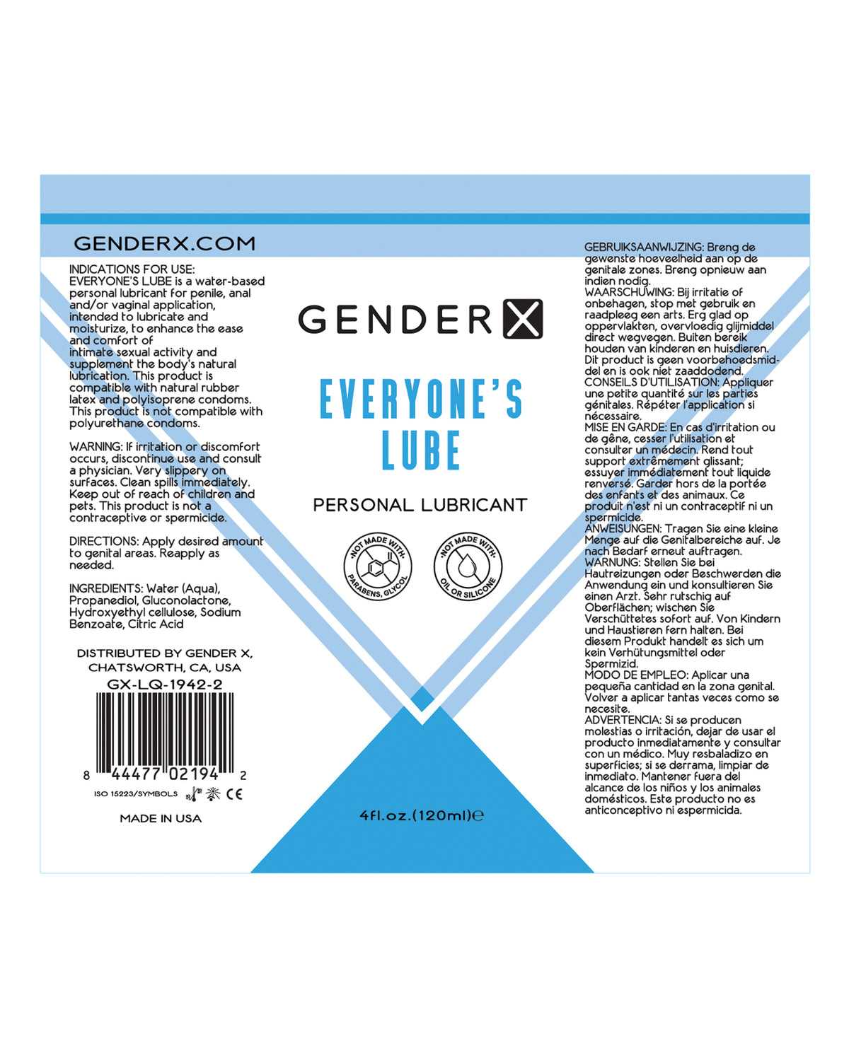 Gender X Flavored Everyones Lube