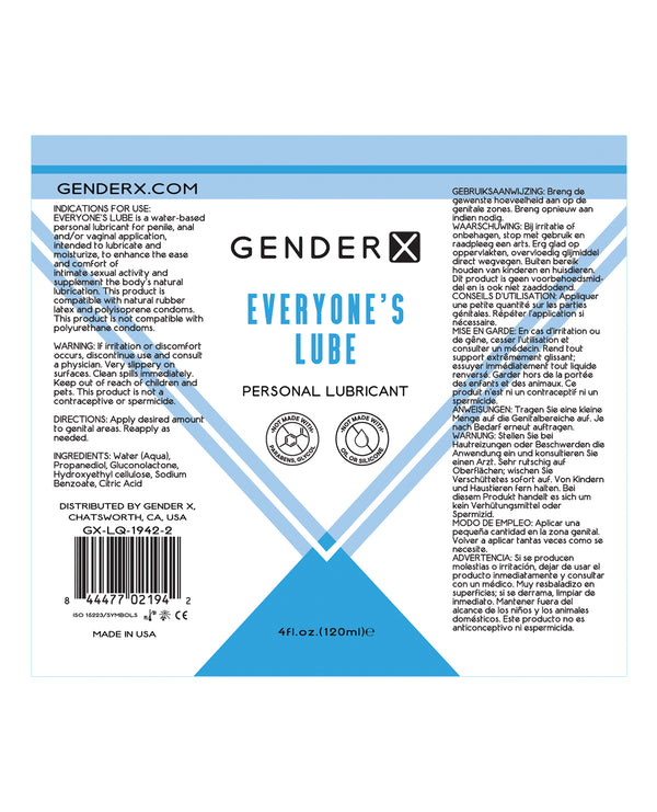 Gender X Flavored Everyones Lube
