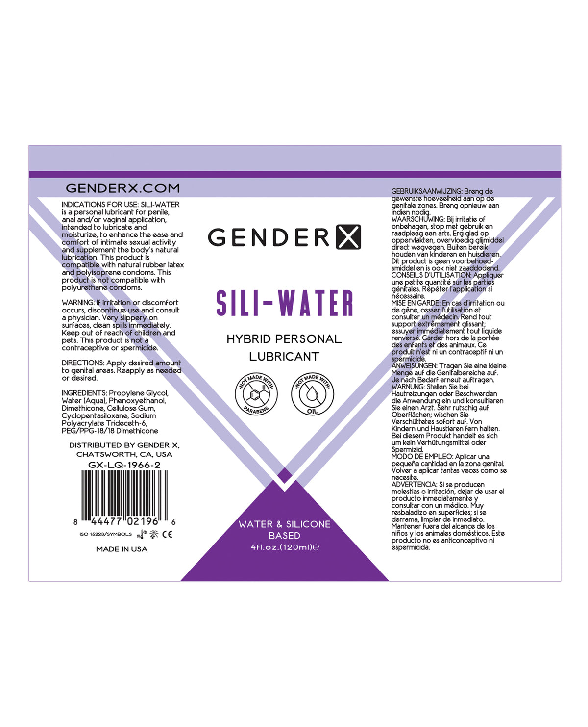 Gender X Sili-Water