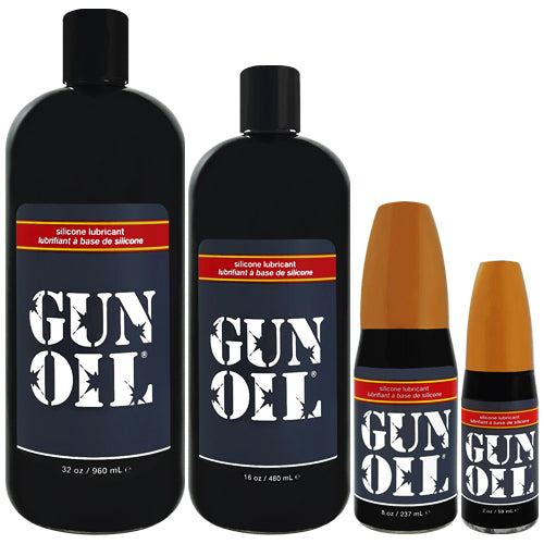 Gun Oil Silicone Based Lubricant 8 Ounce Personal Long-Lasting Sex Lube  Condom & Latex-Safe Hypoallergenic Unscented No Residue Non Sticky Intimate