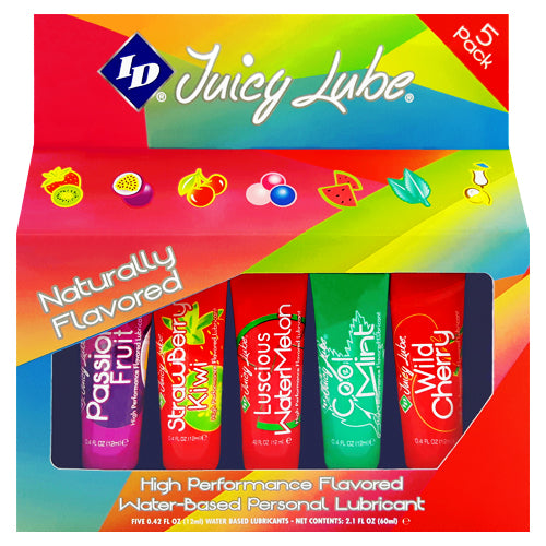 ID Juicy Lube assorted tubes 5-pack ️ WorldCondoms