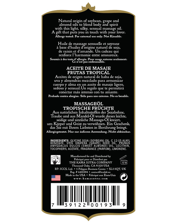 Kama Sutra Naturals Oil Tropical Fruits 8 fl oz