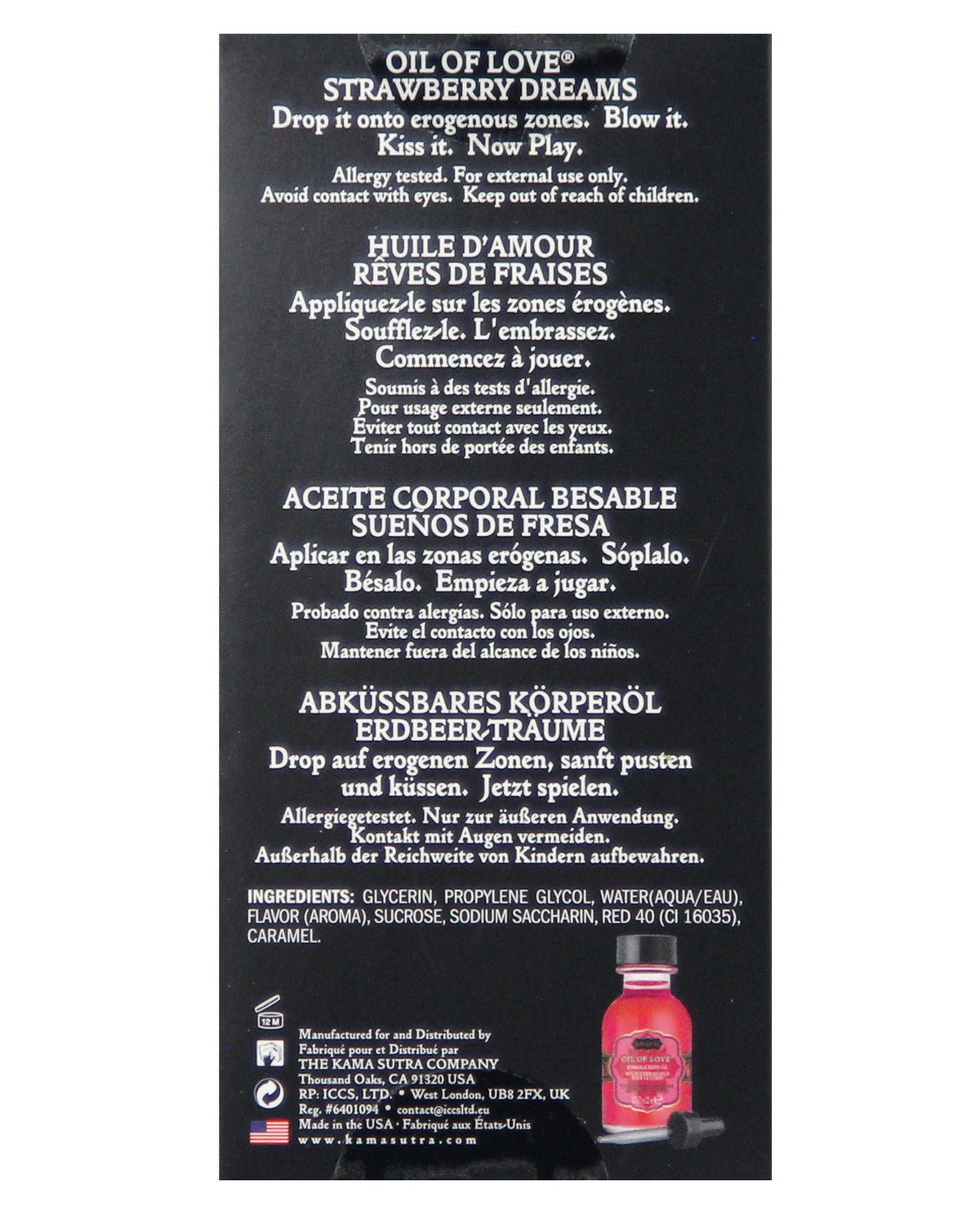 Kama Sutra Oil of Love Strawberry Dreams