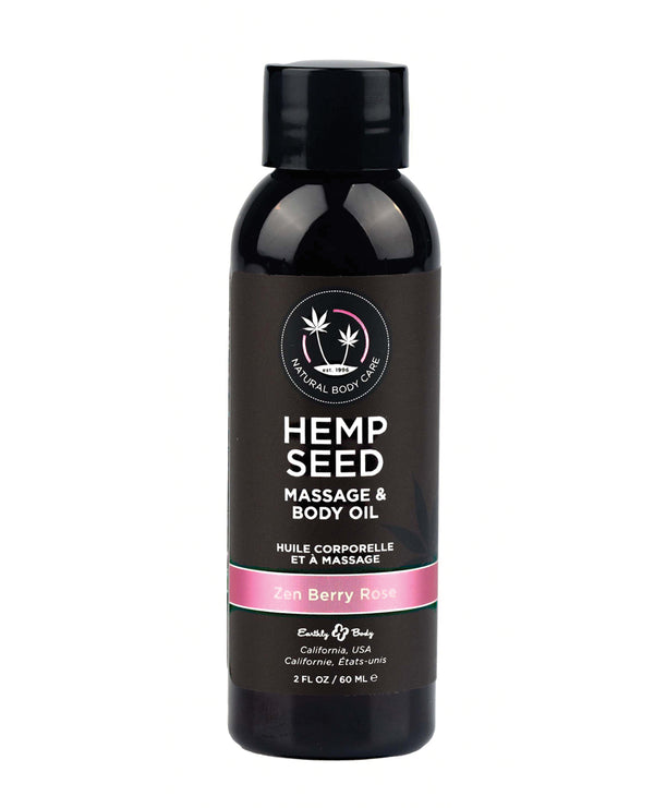 Earthly Body Massage & Body OIL Zen Berry Rose 2 fl oz