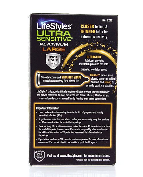 LifeStyles Ultra Sensitive Platinum Large 12 Pack Secondary image