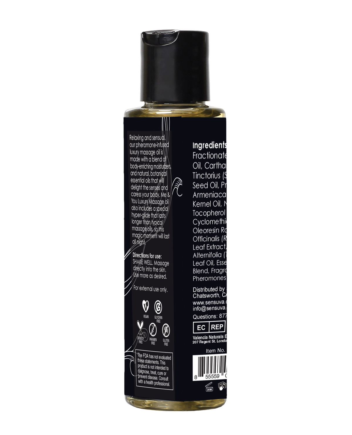 Sensuva ME & YOU Massage Oil Berry Flirty