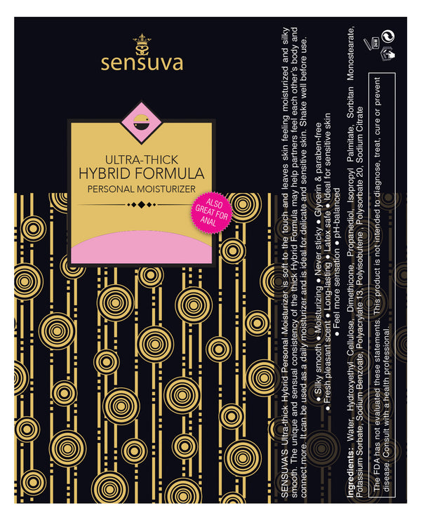 Sensuva ULTRA THICK Hybrid Personal Moisturizer Cotton Candy 3.38 fl oz