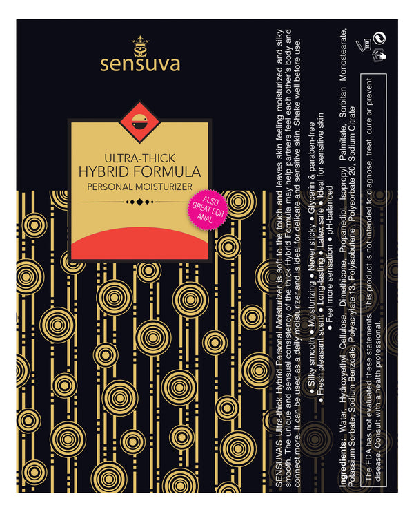 Sensuva ULTRA THICK Hybrid Personal Moisturizer Strawberry 3.38 fl oz