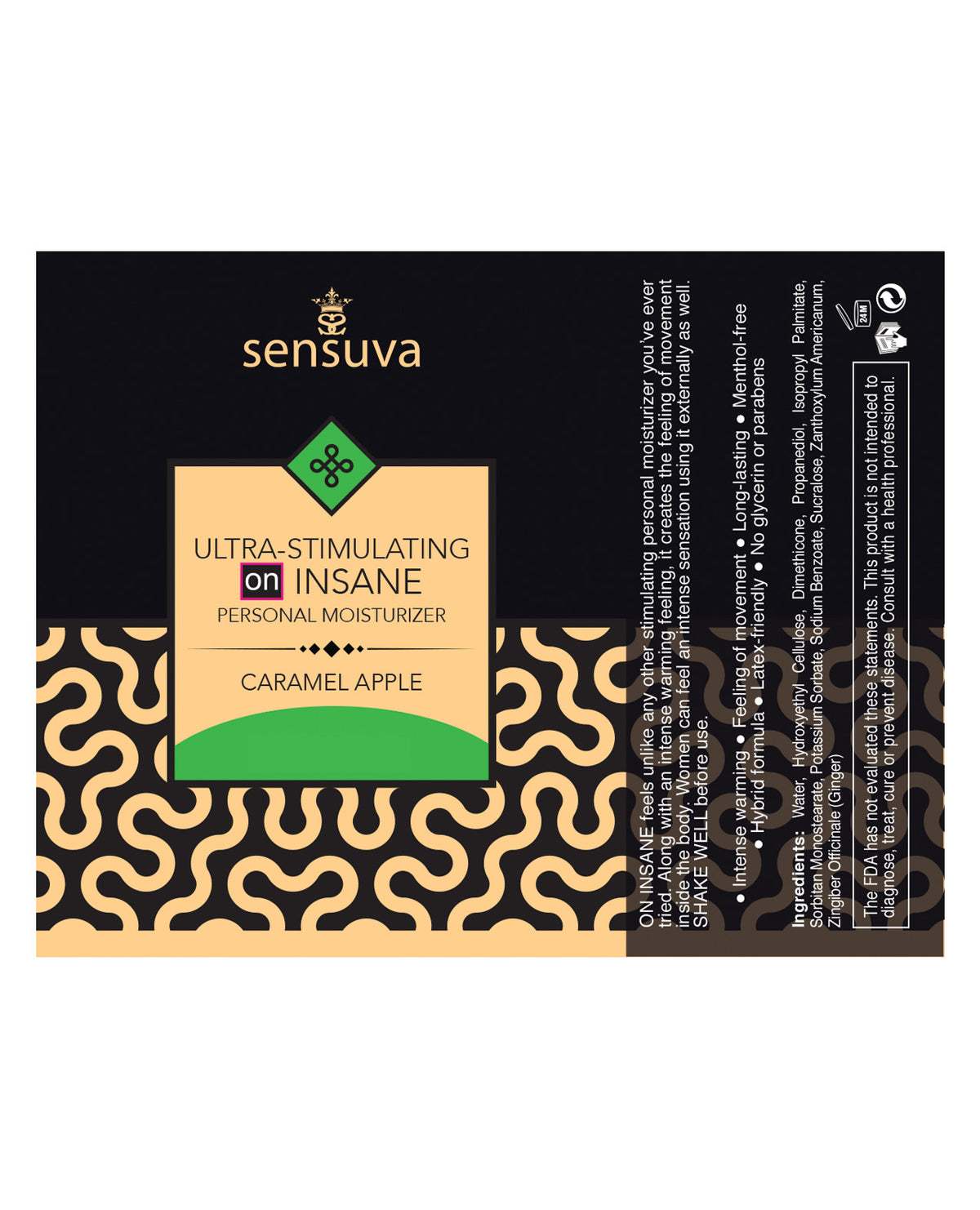 ON Insane ULTRA Stimulating Personal Moisturizer Caramel Apple 1.93 fl oz