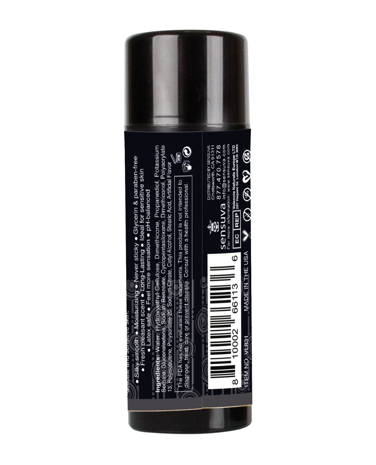 Sensuva ULTRA THICK Hybrid Personal Moisturizer Blueberry Muffin 3.38 fl oz