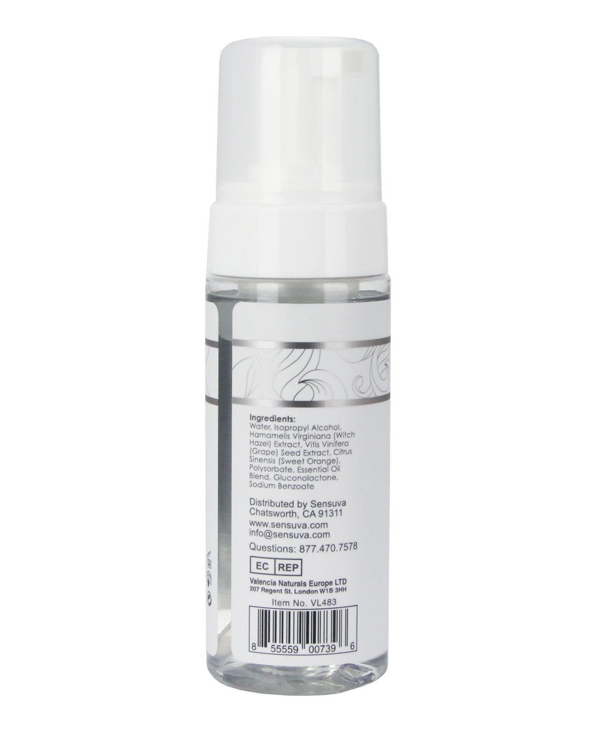 Sensuva Think Clean Thoughts Foaming Toy Cleaner 5.07 fl oz