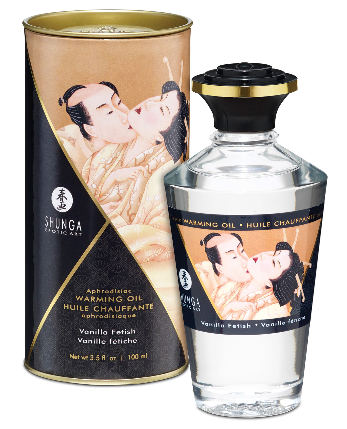 Shunga Warming Oil Vanilla Fetish 3.5 fl oz