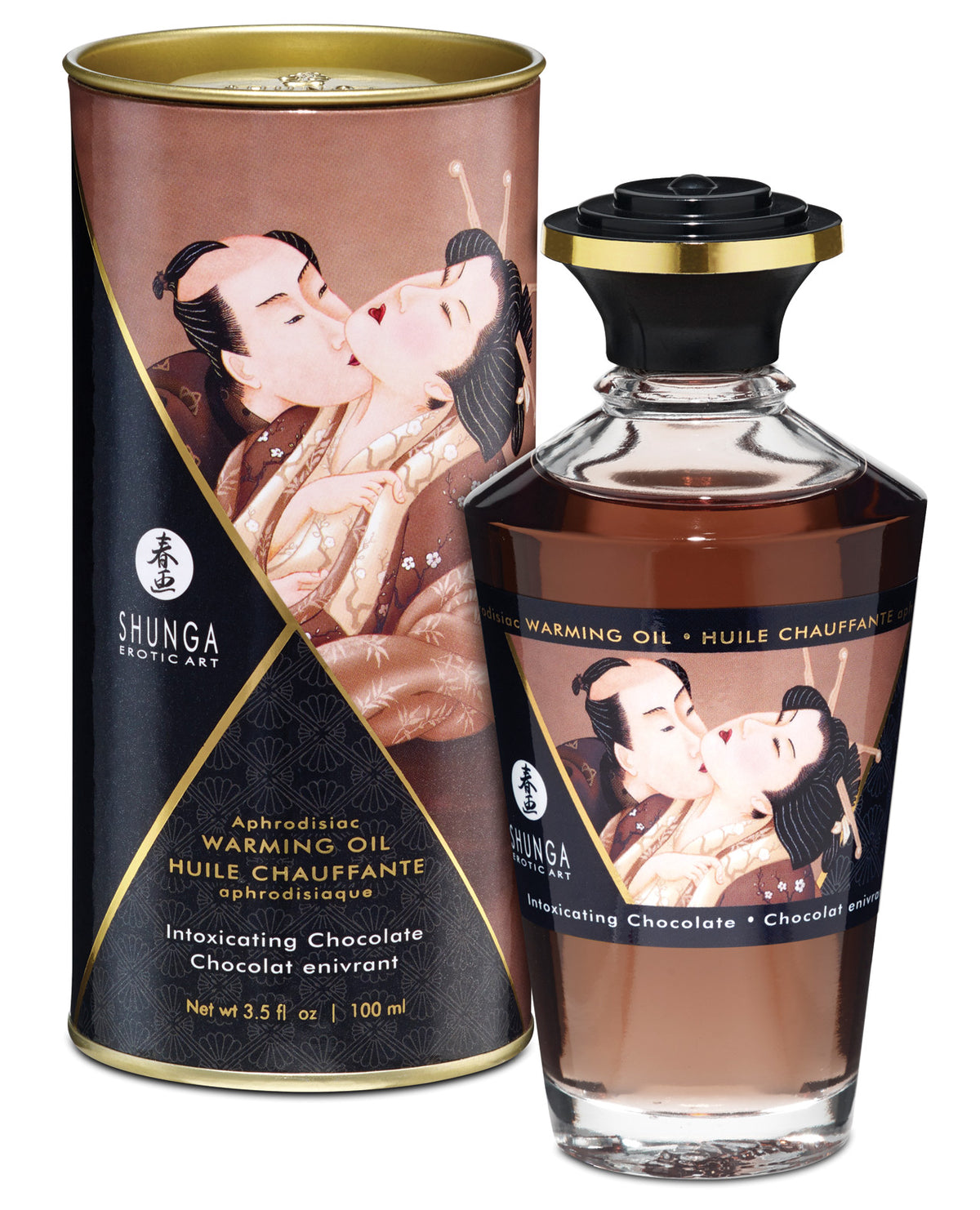 Shunga Warming Oil Intoxicating Chocolate 3.5 fl oz Imagen principal del producto