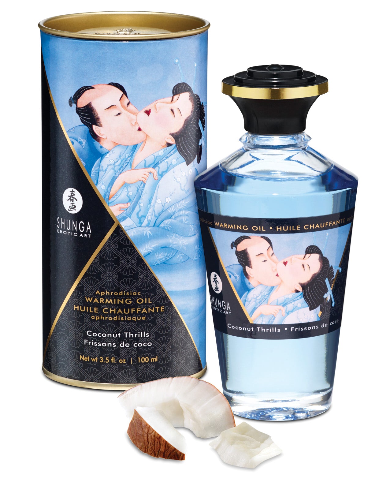 Shunga Warming Oil Coconut Thrills 3.5 fl oz Imagen secundaria del producto