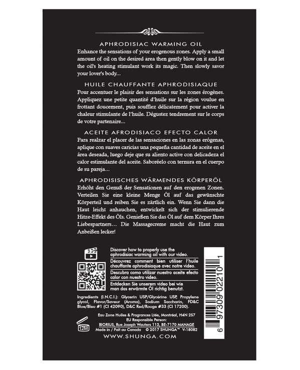 Shunga Warming Oil Coconut Thrills 3.5 fl oz