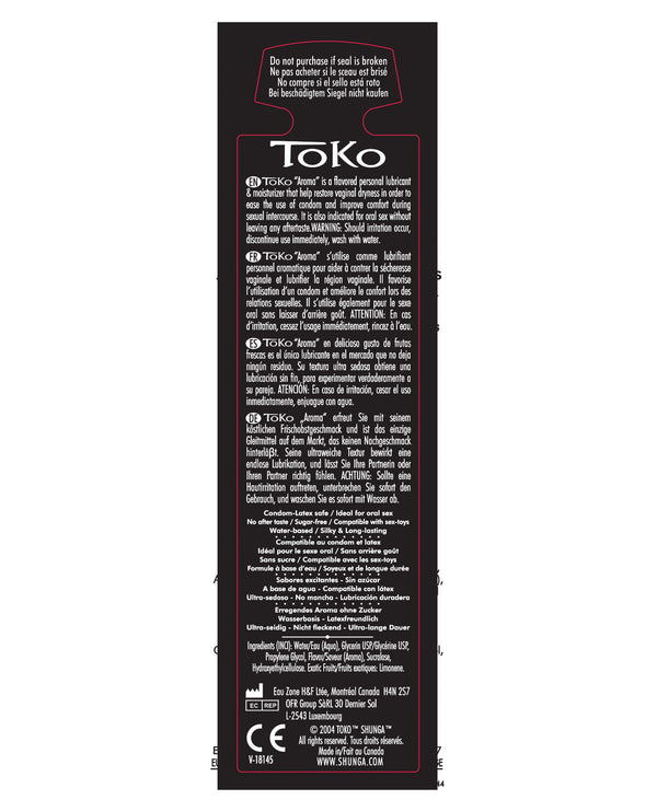 Shunga Toko Aroma Lubricant Lustful Litchee 5.5 fl oz