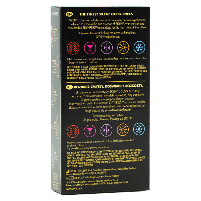 SKYN Selection Kondome – Latexfrei, Mit Gleitmittel, 30 Stück + 5 Senses Extra