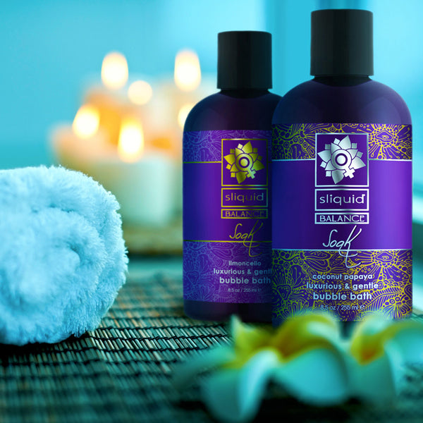 Sliquid Balance Soak Cherry Blossom 255ml | WorldCondoms