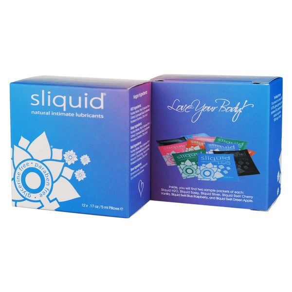 Sliquid Naturals Lube Cube Pillow Pack 12 | WorldCondoms
