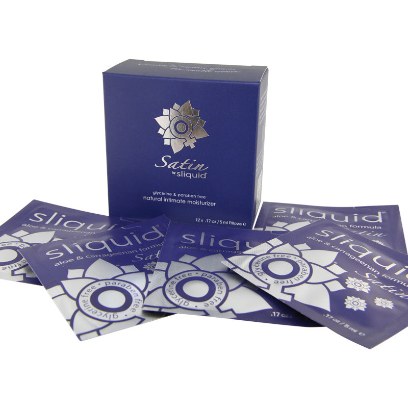 Sliquid Satin Lube Cube Pillow Pack 12 | WorldCondoms