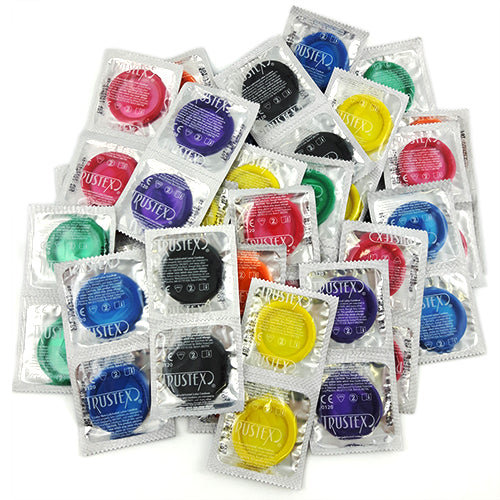 trustex assorted colors lubricated condoms White Discharge After Sex: What It Means and When to Worry main image 1