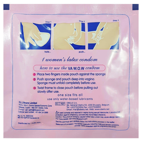 VA W.O.W lubricated female condoms 3 Box WorldCondoms VA W.O.W lubricated female condoms 3 Box WorldCondoms