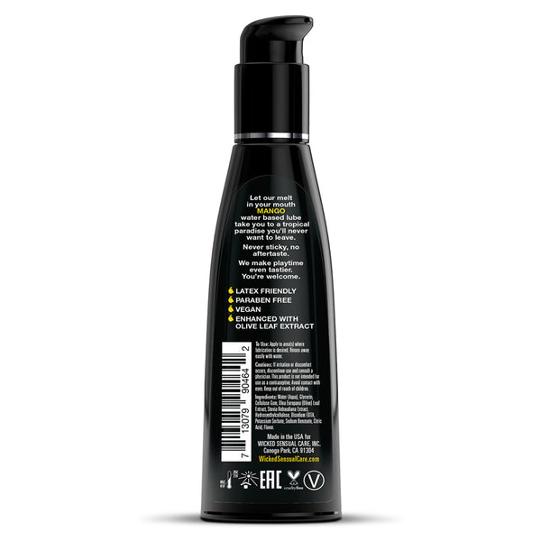 Wicked Sensual Care Mango Flavored Water Based Intimate Lubricant 