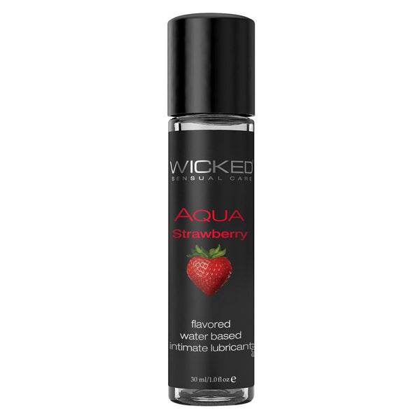 Wicked Aqua Strawberry 30ml | WorldCondoms