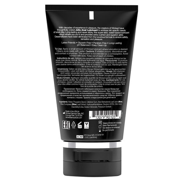 Wicked Sensual Care Jelle Anal Water Based Lubricant
