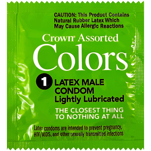 Crown Assorted Colors colored condoms WorldCondoms Crown Assorted Colors colored condoms WorldCondoms