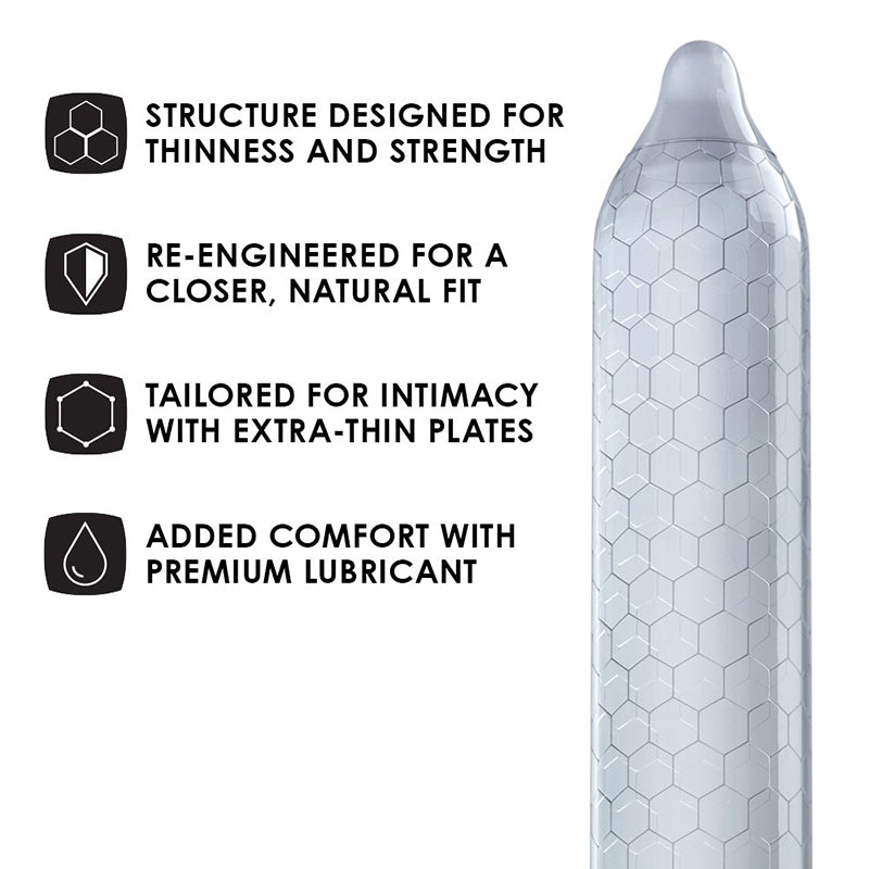 Lelo Hex Respect XL Condom Features | WorldCondoms