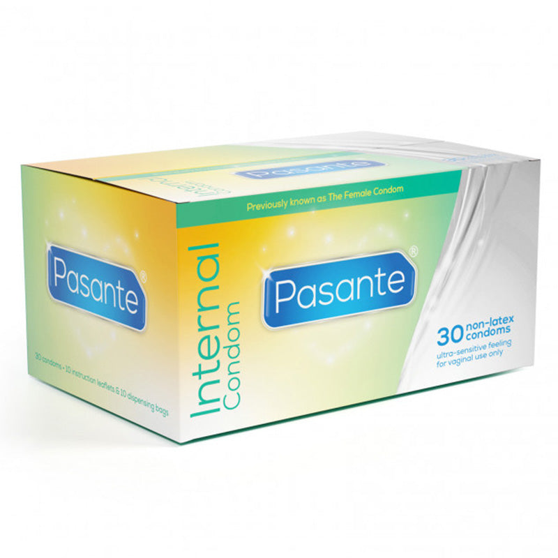 Pasante Internal Box 30 non-latex condoms ultra-sensitive feeling for vaginal use only Main image