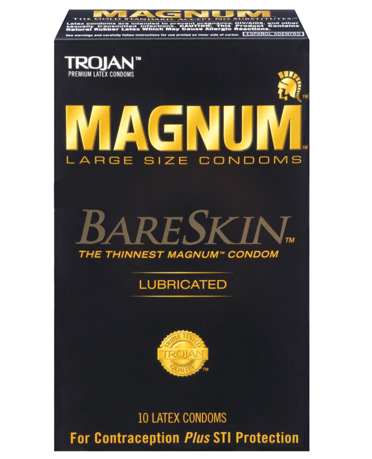Trojan Magnum Bareskin Condoms - Box of 10 Front Imagen principal del producto