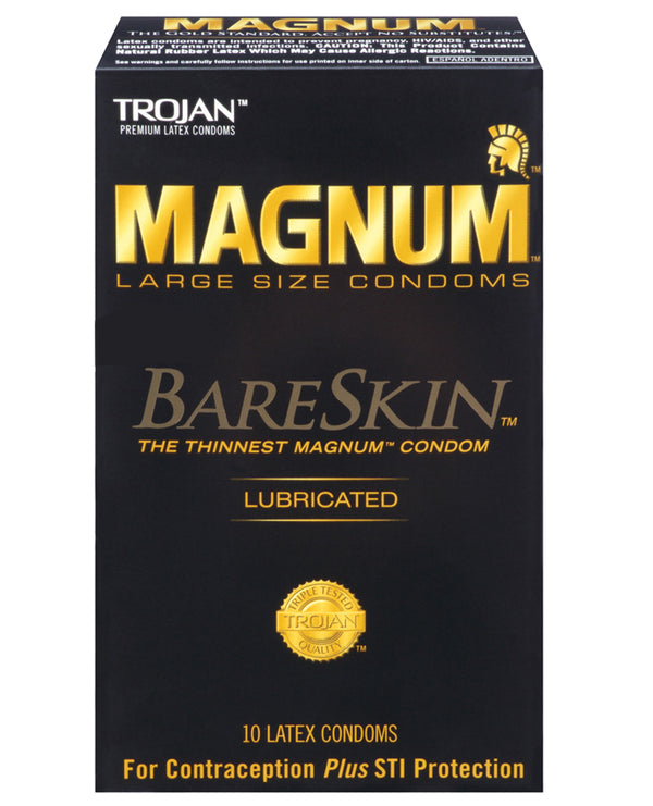  Trojan Magnum Bareskin Condoms - Box of 10 Front