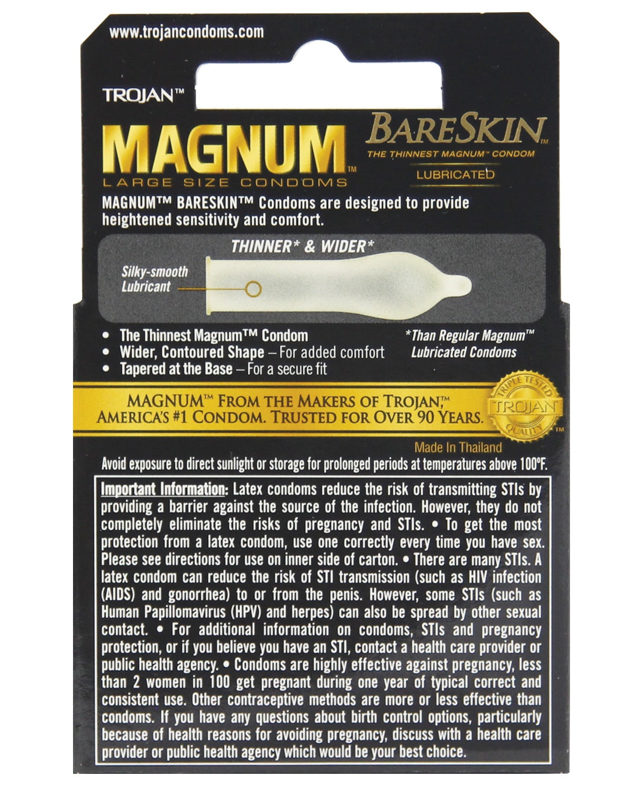 Trojan Magnum BareSkin 3 Pack Secondary image