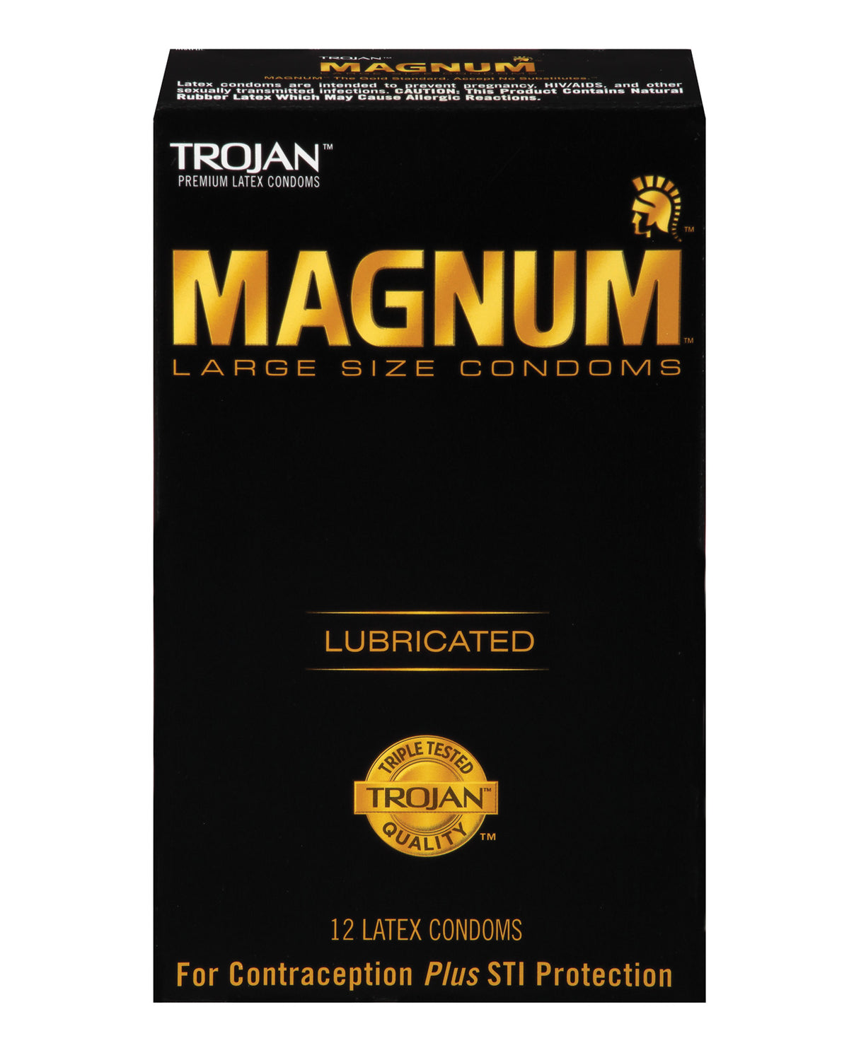  Trojan Magnum Condoms - Box of 12 Front