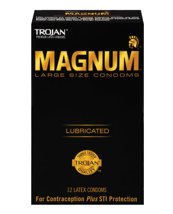  Trojan Magnum Condoms - Box of 12 Front